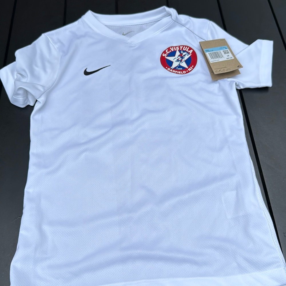 Nike Dri-Fit kids soccer jersey #48 size medium S.C. Virtual Garfield, NJ
